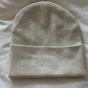 Lululemon Light Cream Knit Beanie